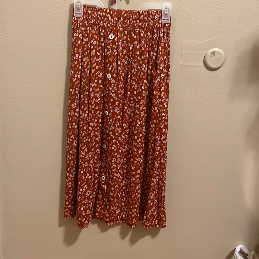 Floral Midi Skirt